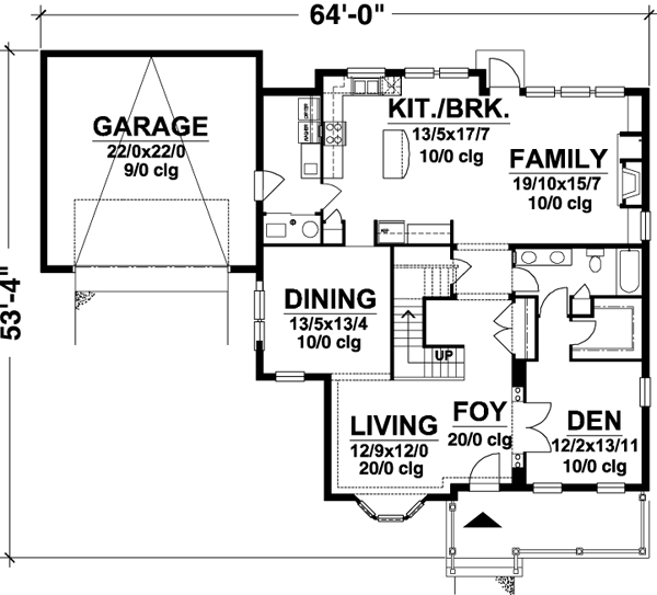 Main Floor Plan: 15-686
