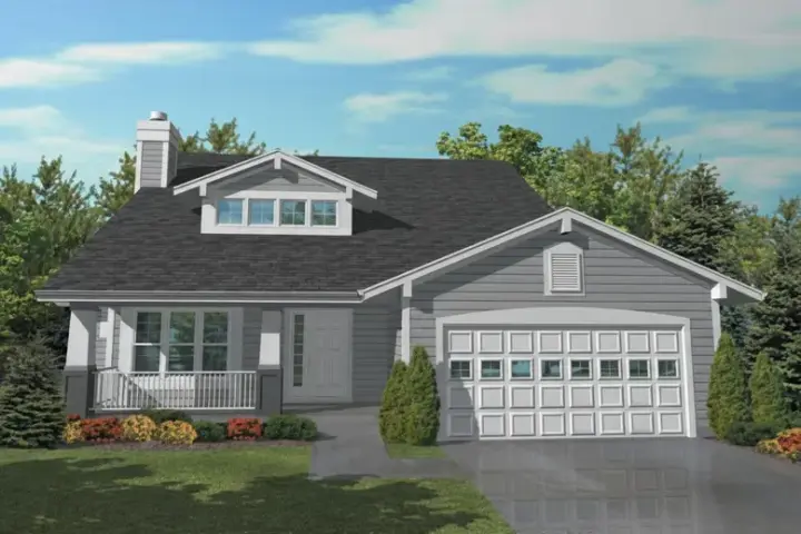 Craftsman house plans 15-687 - front exterior, 2,102 sq ft, 4 bed, 2 bath house plans | Monster House Plans