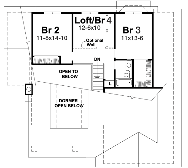 Upper/Second Floor Plan: 15-687