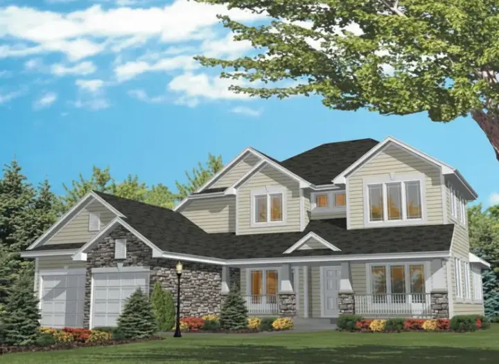 Craftsman house plans 15-689 - front exterior, 2,450 sq ft, 4 bed, 2 bath house plans | Monster House Plans