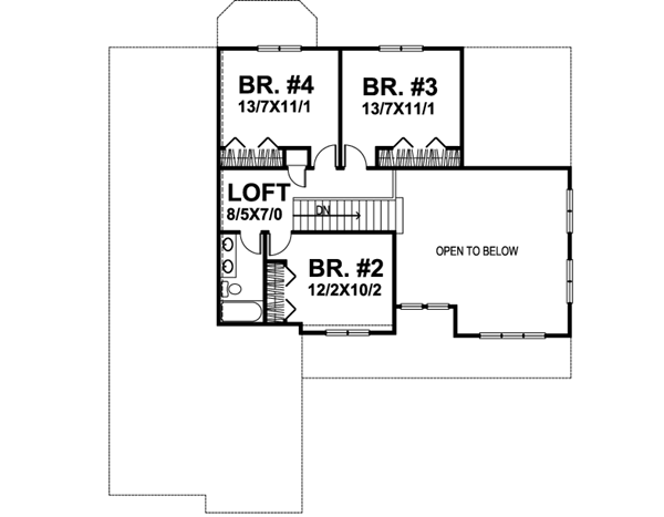 Upper/Second Floor Plan: 15-689