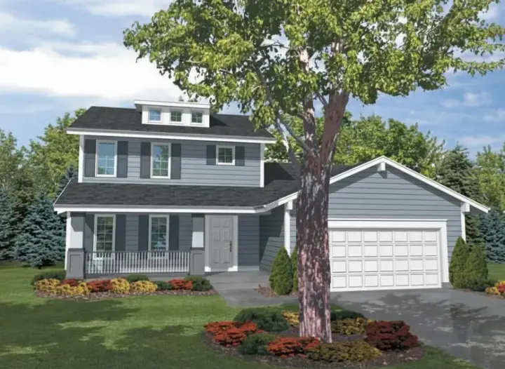 Traditional house plans 15-690 - front exterior, 1,701 sq ft, 4 bed, 2 bath house plans | Monster House Plans
