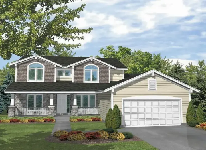 Craftsman house plans 15-691 - front exterior, 2,531 sq ft, 5 bed, 3 bath house plans | Monster House Plans