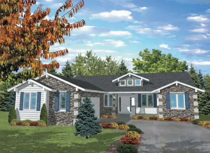 Ranch house plans 15-692 - front exterior, 2,220 sq ft, 3 bed, 2 bath house plans | Monster House Plans