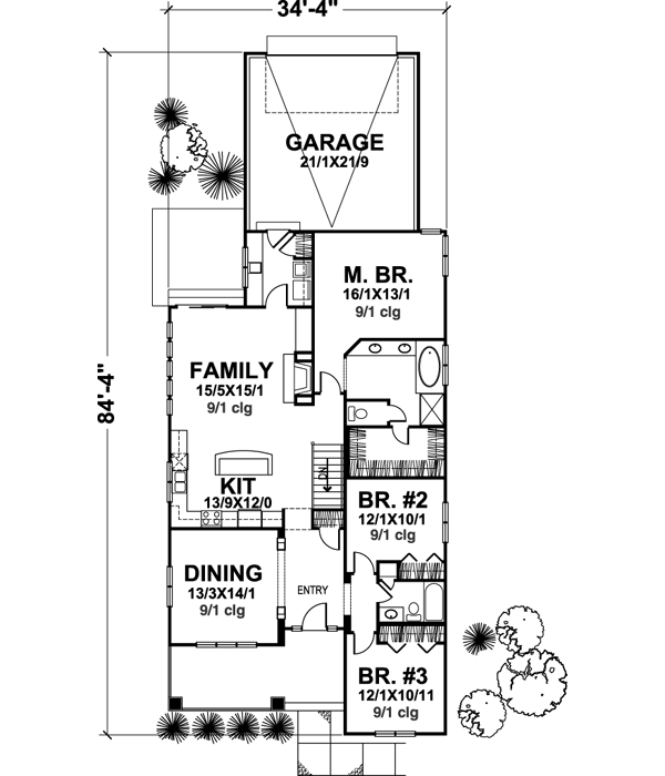 Main Floor Plan: 15-695