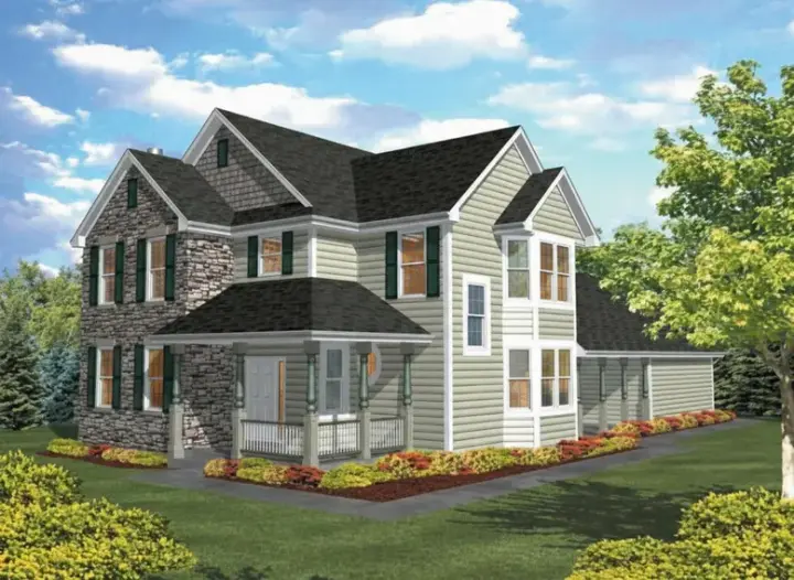 Traditional house plans 15-698 - front exterior, 2,207 sq ft, 3 bed, 2 bath house plans | Monster House Plans