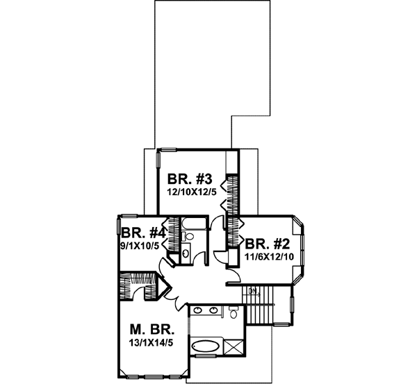 Upper/Second Floor Plan: 15-699
