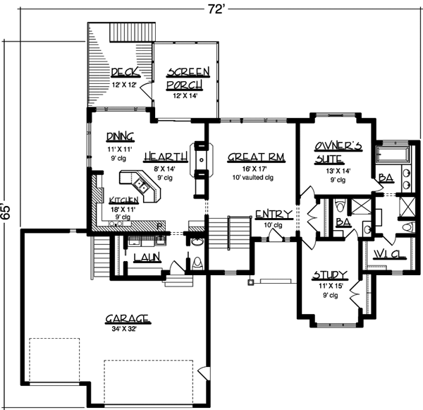 Main Floor Plan: 15-714