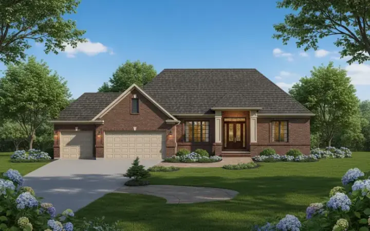 Contemporary house plans 15-717 - front exterior, 1,750 sq ft, 1 bed, 1 bath house plans | Monster House Plans