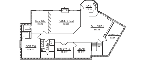 Lower Floor Plan: 15-718