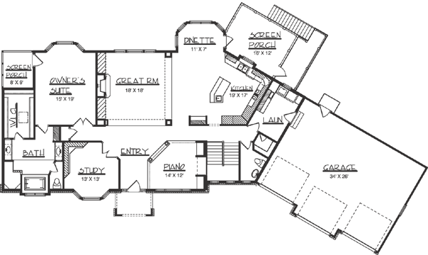 Main Floor Plan: 15-718