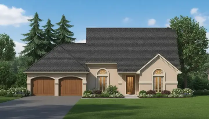 Traditional house plans 15-723 - front exterior, 2,145 sq ft, 3 bed, 2 bath house plans | Monster House Plans