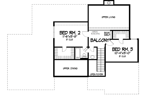 Upper/Second Floor Plan: 15-723