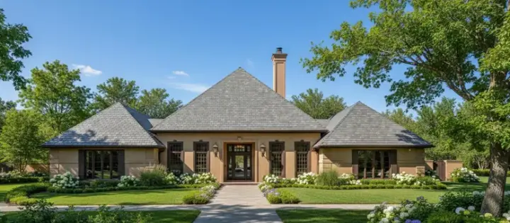 Contemporary house plans 15-727 - front exterior, 2,539 sq ft, 4 bed, 2 bath house plans | Monster House Plans