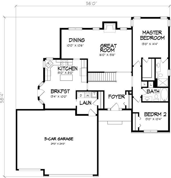 Main Floor Plan: 15-733