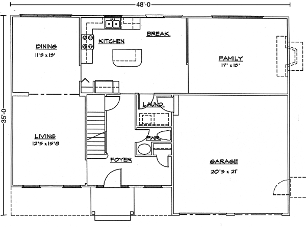 Main Floor Plan: 15-748