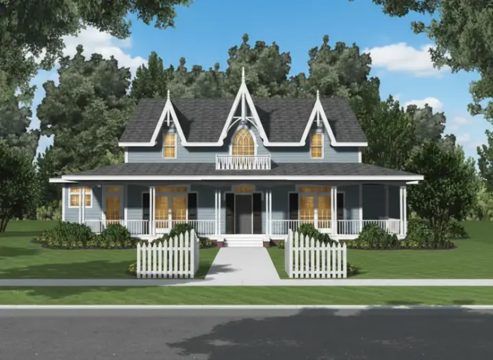 Country house plans 15-750 - front exterior, 2,820 sq ft, 4 bed, 3 bath house plans | Monster House Plans