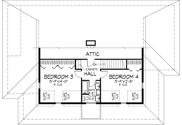 Upper/Second Floor Plan: 15-750