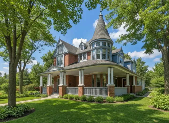 Victorian house plans 15-758 - front exterior, 4,124 sq ft, 5 bed, 4 bath house plans | Monster House Plans