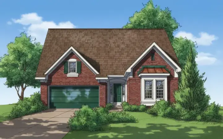 Traditional house plans 15-778 - front exterior, 2,116 sq ft, 4 bed, 2 bath house plans | Monster House Plans