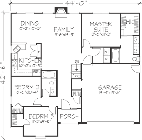 Main Floor Plan: 15-784