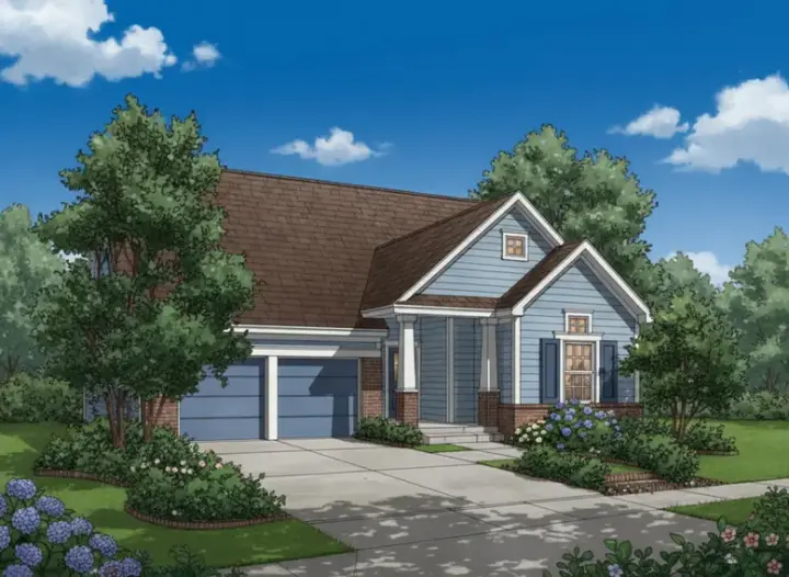 Traditional house plans 15-785 - front exterior, 1,444 sq ft, 3 bed, 2 bath house plans | Monster House Plans