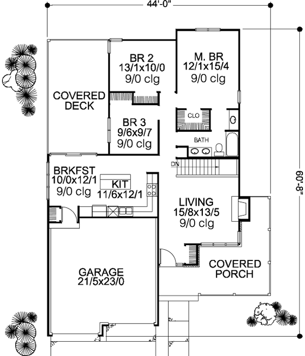 Main Floor Plan: 15-789