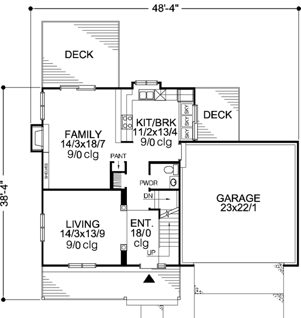 Main Floor Plan: 15-790