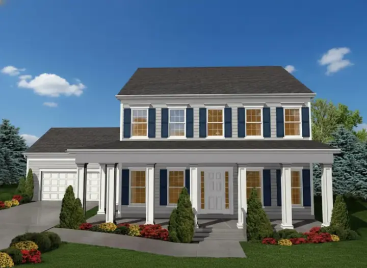 Southern Colonial house plans 15-794 - front exterior, 2,526 sq ft, 3 bed, 3 bath house plans | Monster House Plans