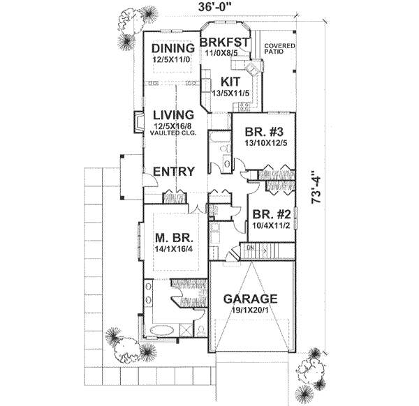 Main Floor Plan: 15-806