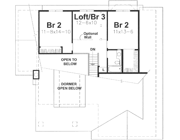 Upper/Second Floor Plan: 15-807