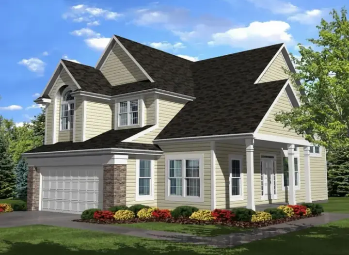 Traditional house plans 15-808 - front exterior, 2,296 sq ft, 3 bed, 2 bath house plans | Monster House Plans