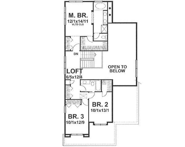 Upper/Second Floor Plan: 15-808