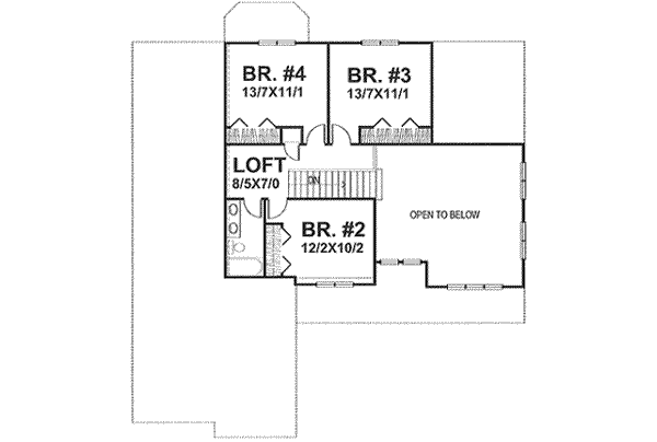 Upper/Second Floor Plan: 15-810