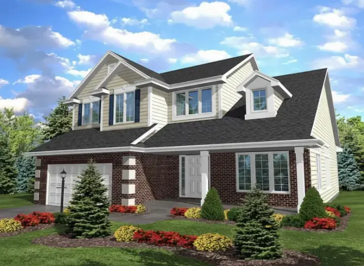 Traditional house plans 15-811 - front exterior, 2,509 sq ft, 4 bed, 2 bath house plans | Monster House Plans