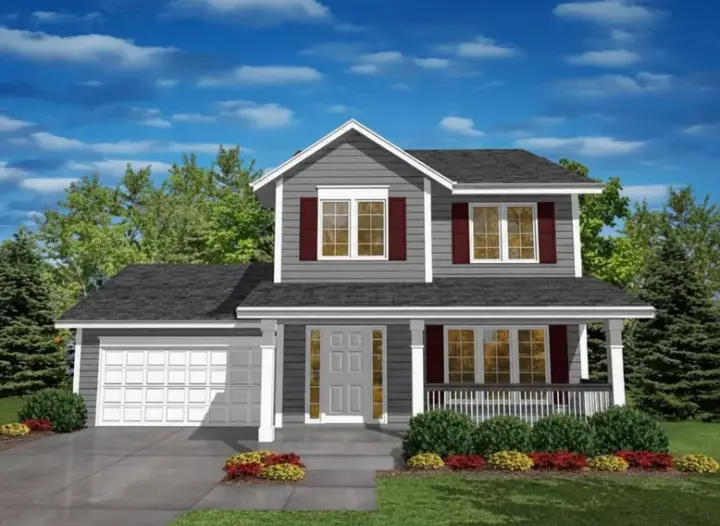 Traditional house plans 15-815 - front exterior, 1,488 sq ft, 3 bed, 2 bath house plans | Monster House Plans