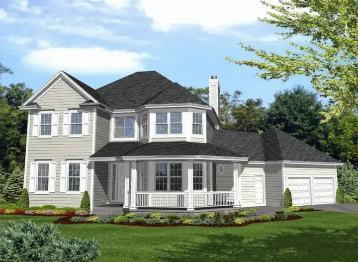 Country house plans 15-816 - front exterior, 2,682 sq ft, 3 bed, 2 bath house plans | Monster House Plans