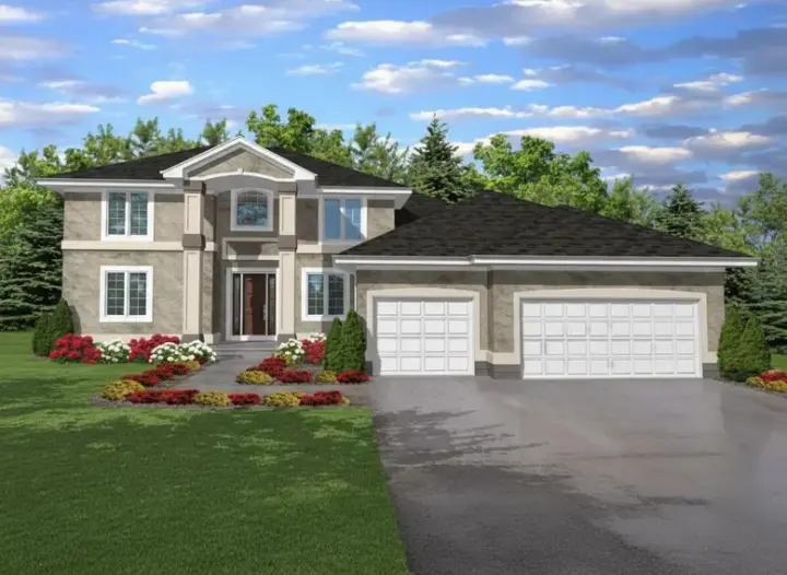 Traditional house plans 15-817 - front exterior, 3,114 sq ft, 4 bed, 4 bath house plans | Monster House Plans