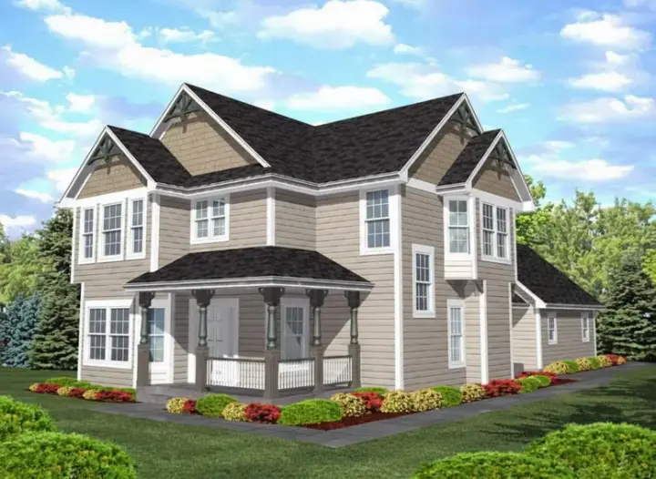 Country house plans 15-823 - front exterior, 2,326 sq ft, 4 bed, 2 bath house plans | Monster House Plans