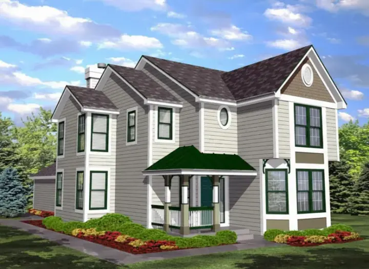 Country house plans 15-824 - front exterior, 2,300 sq ft, 3 bed, 2 bath house plans | Monster House Plans