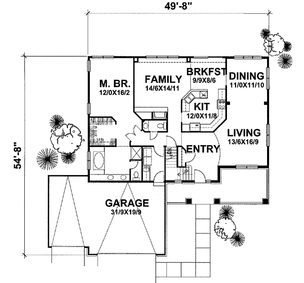 Main Floor Plan: 15-830