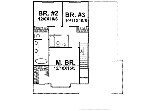 Upper/Second Floor Plan: 15-834