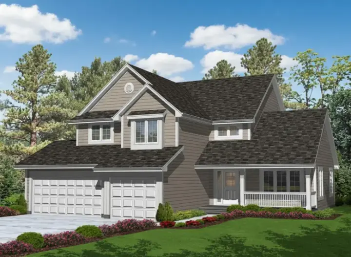 Traditional house plans 15-837 - front exterior, 2,664 sq ft, 4 bed, 2 bath house plans | Monster House Plans