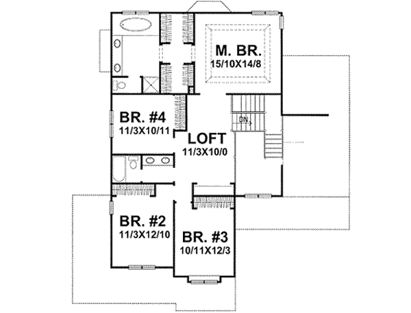 Upper/Second Floor Plan: 15-837