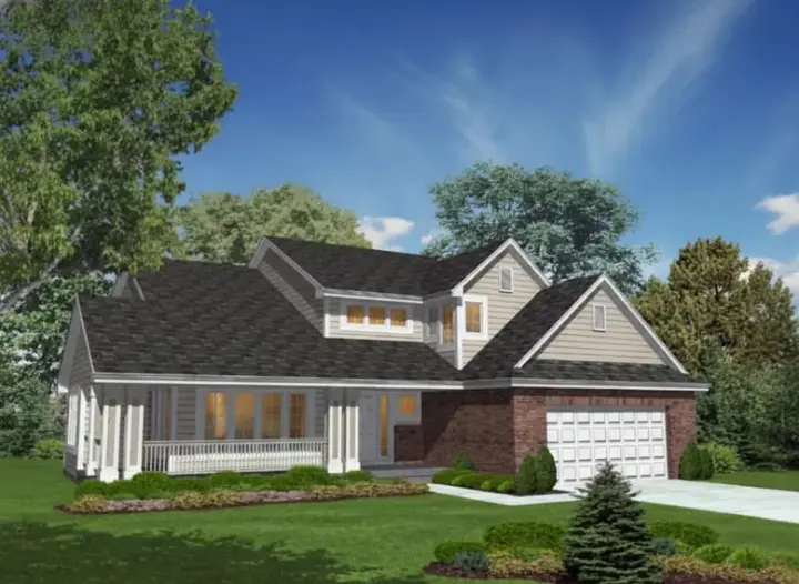 Country house plans 15-838 - front exterior, 2,376 sq ft, 4 bed, 3 bath house plans | Monster House Plans