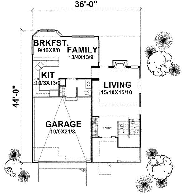 Main Floor Plan: 15-840