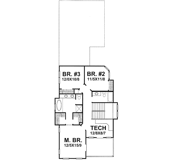 Upper/Second Floor Plan: 15-847