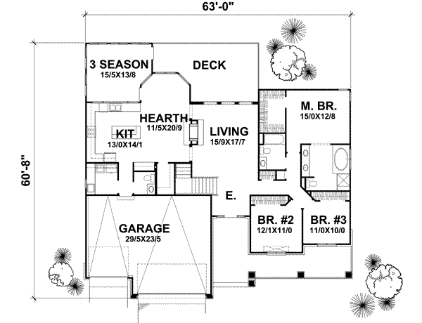 Main Floor Plan: 15-855