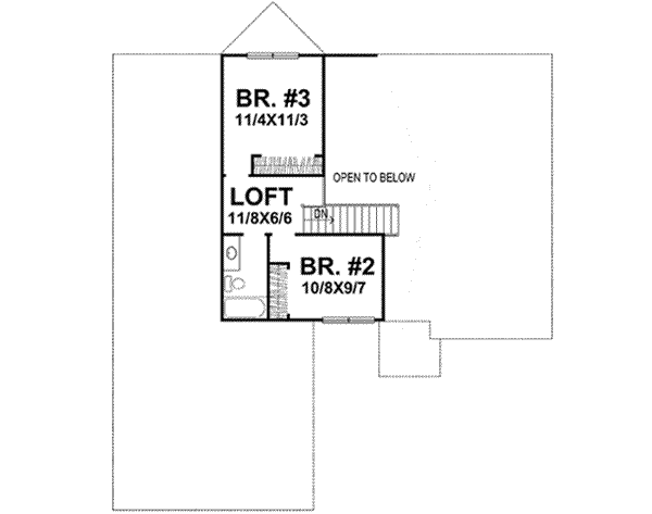 Upper/Second Floor Plan: 15-867