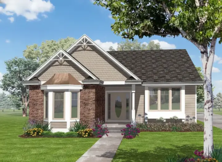 Country house plans 15-871 - front exterior, 1,812 sq ft, 3 bed, 2 bath house plans | Monster House Plans